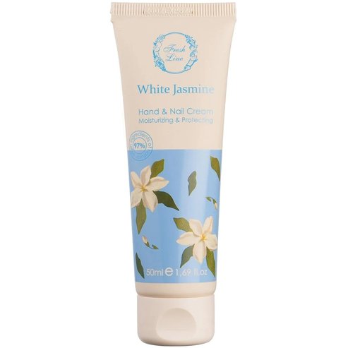 Fresh Line White Jasmine Moisturizing & Protecting Hand & Nail Cream Хидратиращ, защитен крем за ръце & нокти с лека текстура, натурална формула с жасмин 50ml