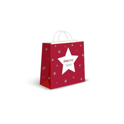 Δώρο Vichy Xmas Starshine Gift Bag Εορταστική Τσάντα Δώρου 1 Τεμάχιο