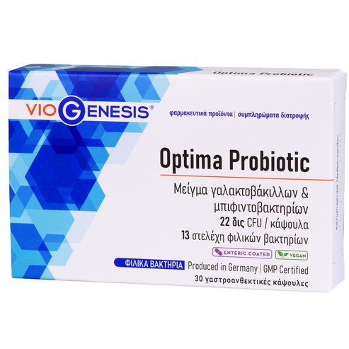 Viogenesis Food Supplement Optima Probiotic 30caps