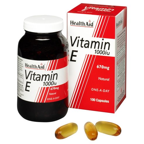 Health Aid Витамин  E 1000Iu Активен Антиоксидант 30 таблетки