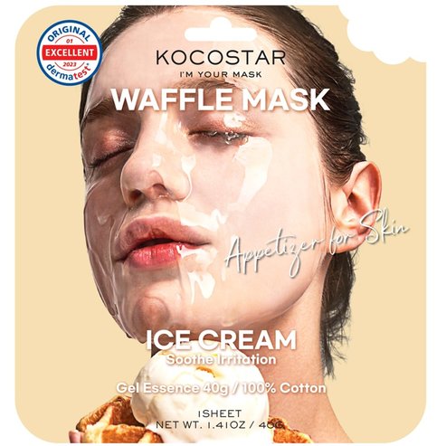 Kocostar Waffle Face Mask Ice Cream Soothe Irritation 1 Парче, Код 5605