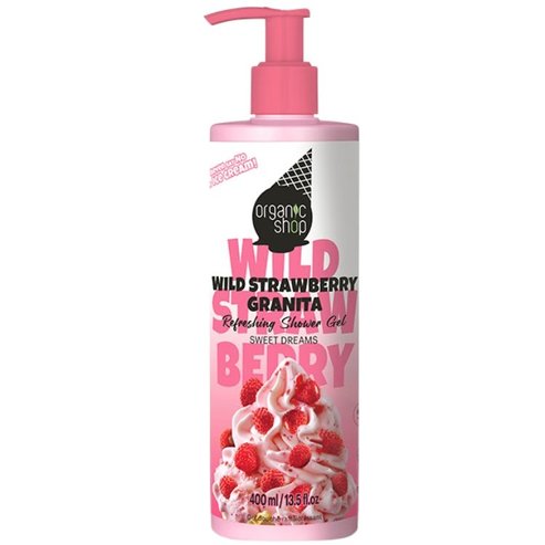 Organic Shop Ice Cream Wild Strawberry Granita Body Shower Gel 400ml