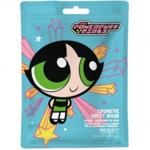Mad Beauty Powerpuff Girls Super Cute Buttercup Face Mask 25ml - Buttercup
