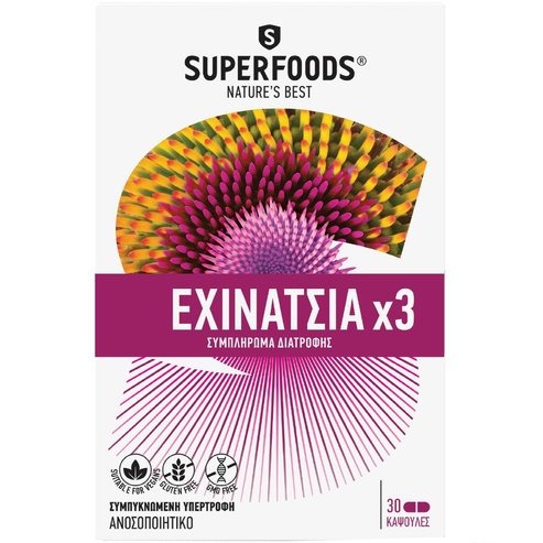 Superfoods Echinacea x3, 30caps