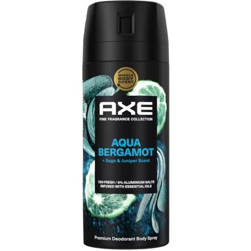 Axe Aqua Bergamot Premium Deodorant Body Spray 150ml