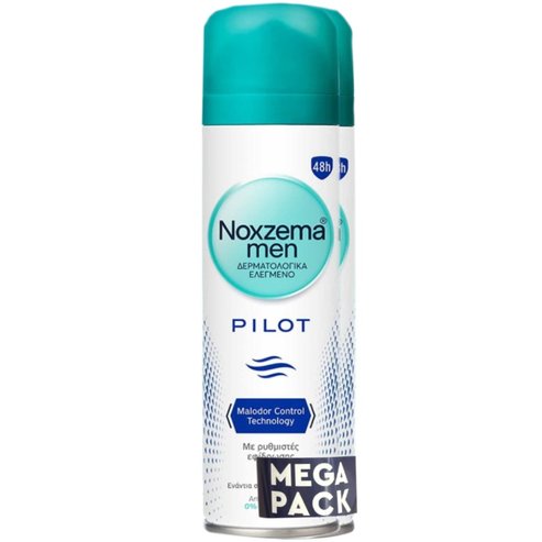 Noxzema Men Promo Pilot Antiperspirant Spray 300ml (2x150ml)