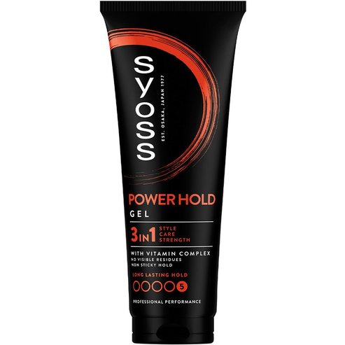 Syoss Power Hold 3in1 With Vitamin Complex Long Lasting Gel 250ml