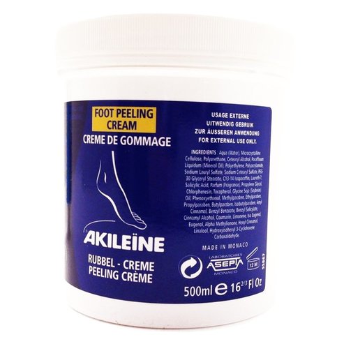 Akileine Creme De Gommage Nutri-Reparatrice Very Dry Feet Ексфолиращ и подхранващ крем за груба и суха кожа на краката 500ml
