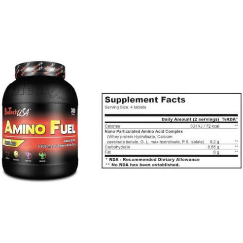 Biotech Usa Amino Fuel Основи за мускулен растеж и възстановяване 350tabs