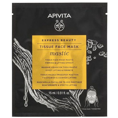 Apivita Подарък Tissue Face Mask Mastic Маска за лице с мастика за стягане и лифтинг усещане 15ml