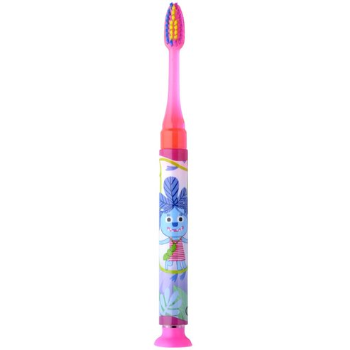 Gum Light-Up Junior 6+ Soft Toothbrush with Timer Light 1 брой - Розов