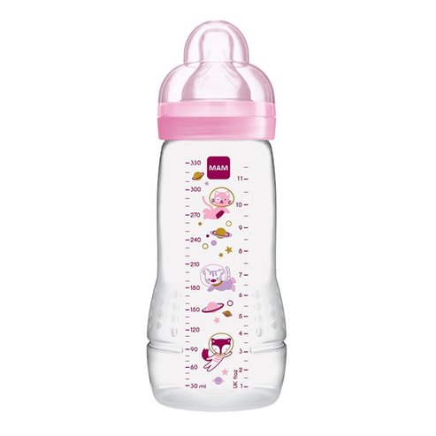 Mam Easy Active Baby Bottle Fairy Tale 4m+ Код 361S 330мл - Розов