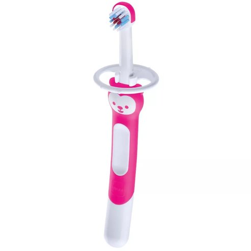 Mam Learn to Brush Soft Toothbrush 5m+, 1 брой, Код 605 - Фуксия