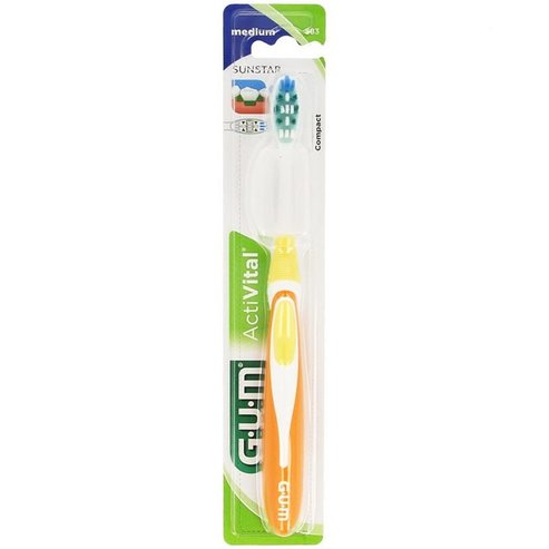 Gum ActiVital Compact Medium Toothbrush Портокал 1 брой, код 583