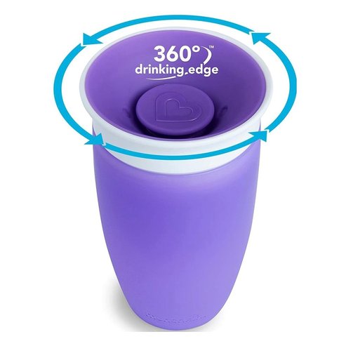 Munchkin Sippy Cup Miracle 360° 12m+, 296ml - Лилаво