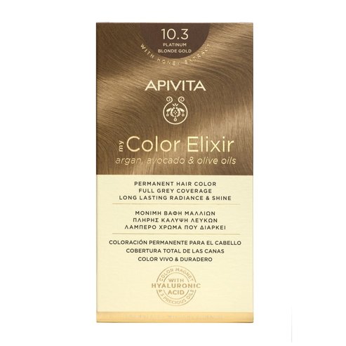 Apivita My Color Elixir Permanent Hair Color 1 Брой - 10,3 жълто злато