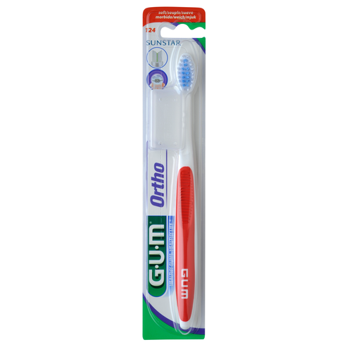 Gum Ortho Soft Toothbrush Червен 1 брой, код 124