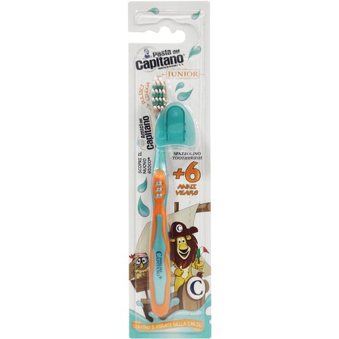 Pasta Del Capitano Junior Soft Toothbrush 6+ Years 1 брой - портокал