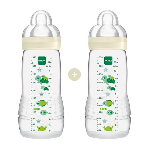 Mam Promo Easy Active Baby Bottle Fairy Tale 4m+ код 365S 2x330ml - Бяло