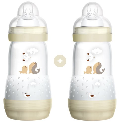 Mam Promo Pack Easy Start Anti-Colic Nature Safari 2+ месеца 2x260ml, Код 355S - Крем