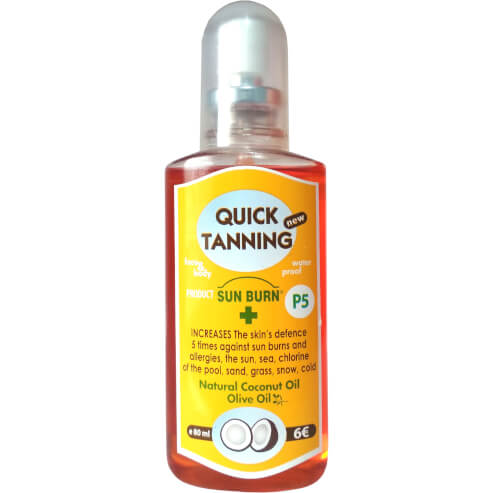Erythro Forte Sun Burn Quick Tanning Face & Body Слънцезащитен олио спрей за укрепване на защитата на кожата 80ml - P5