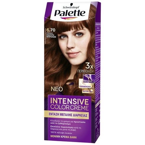 Schwarzkopf Palette Intensive Hair Color Creme Kit 1 Брой - 6.70 Рус тъмен бронз