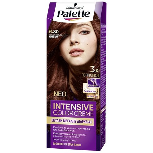 Schwarzkopf Palette Intensive Hair Color Creme Kit 1 Брой - 6,80 Русо Тъмно Бордо