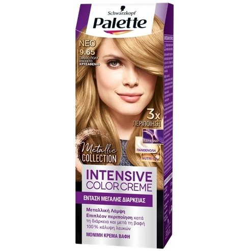 Schwarzkopf Palette Intensive Hair Color Creme Kit 1 Парче - 9,65 Много светло златисто русо