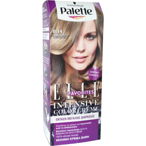 Schwarzkopf Palette Intensive Hair Color Creme Kit 1 Парче - 8.14 Blonde Light Sandre Beige