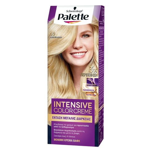Schwarzkopf Palette Intensive Hair Color Creme Kit 1 Парче - 10.0 Кестеняво