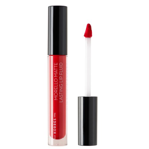 Korres Morello Matte Lasting Lip Fluid 3.4ml - 52 Poppy Red