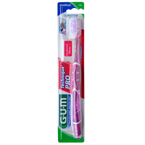 Gum Technique PRO Compact Medium Toothbrush Лилав 1 брой, код 528