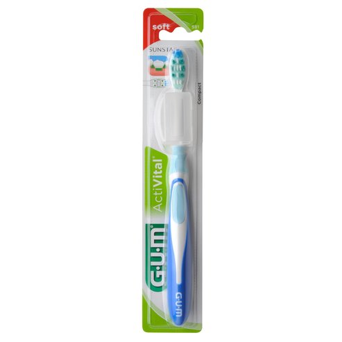 Gum ActiVital Compact Soft Toothbrush Син 1 брой, код 581