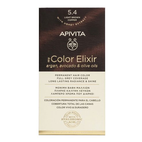 Apivita My Color Elixir Permanent Hair Color 1 Брой - 5.4 кафяв светъл бронзант