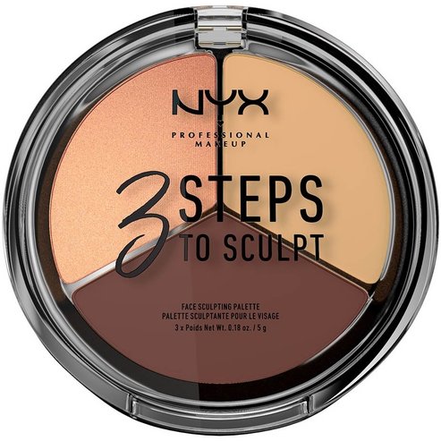 NYX Professional Makeup 3 Steps to Sculpt Face Sculpting Palette 5gr - Medium