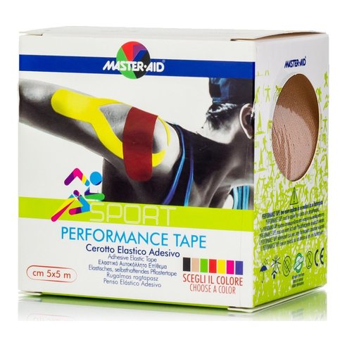Master Aid Sport Performance Kinesio Adhesive Elastic Tape Бежов 5mx5cm 1 бр