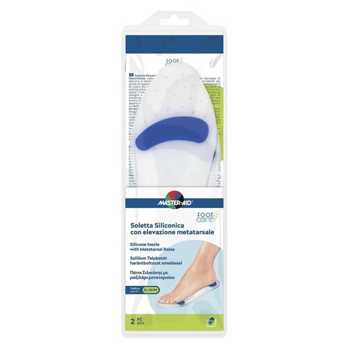 Master Aid Foot Care Silicone Insole with Metatarsal Raise 2 бр - XLarge 43/44