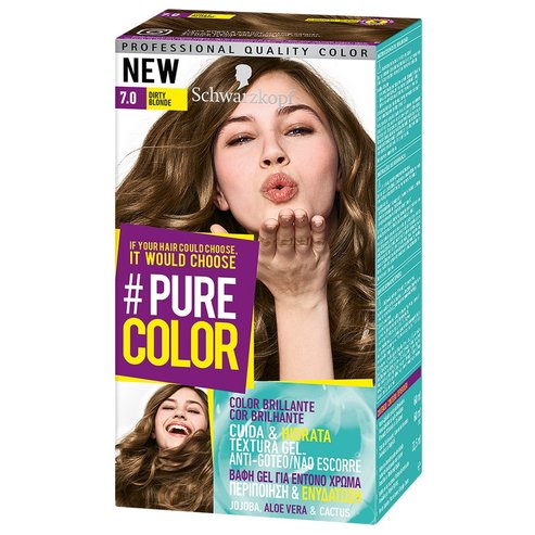 Schwarzkopf Pure Color Permanent Hair Color 1 бр - 7.0 Dirty Blonde
