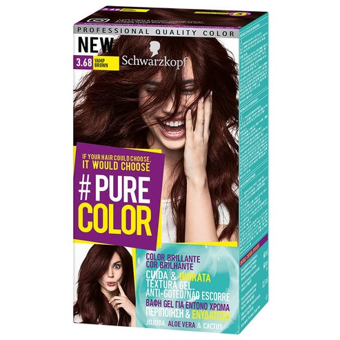 Schwarzkopf Pure Color Permanent Hair Color 1 бр - 3.68 Vamp Brown