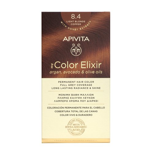 Apivita My Color Elixir Permanent Hair Color 1 Парче - 8.4 Рус светъл бронз