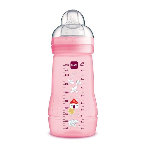 Mam Easy Active Baby Bottle 2+ месеца 270мл, Код 360S - Розов