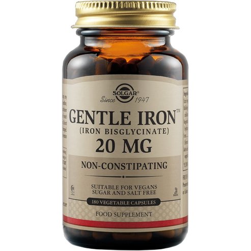 Solgar Gentle Iron 20mg, 180veg.caps