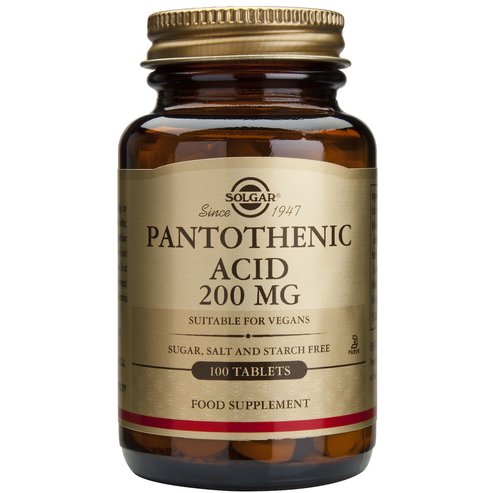 Solgar Pantothenic Acid 200mg 100tabs