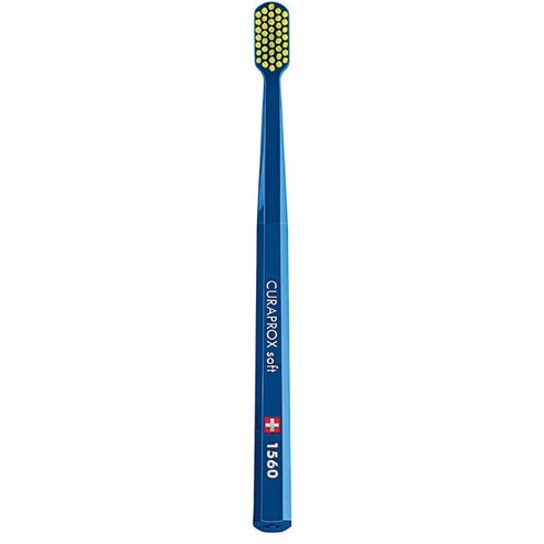 Curaprox CS 1560 Soft Toothbrush 1 Брой - Тъмно синьо/жълто