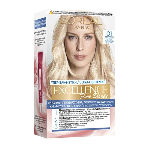 L\'oreal Paris Excellence Pure Blonde Βαφή Коса 1 брой - 01 Супер руса естествена