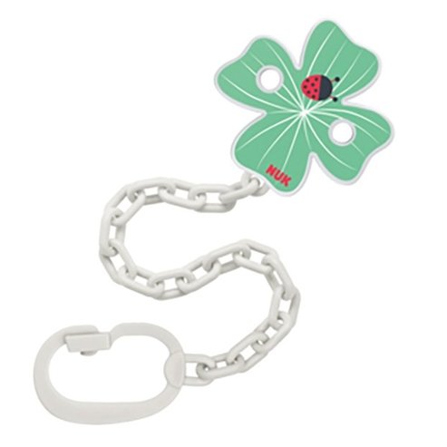 Nuk Верижка за залъгалка с халка 1 брой - зелена