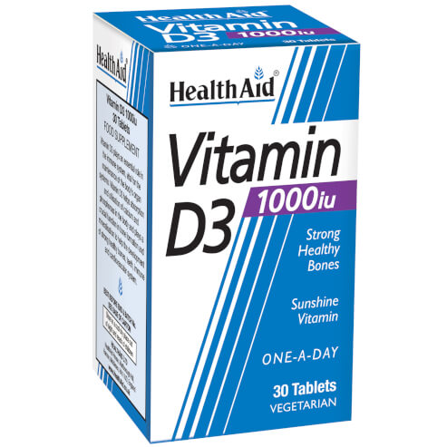 Health Aid Vitamin D3 - 1000iu 30tabs
