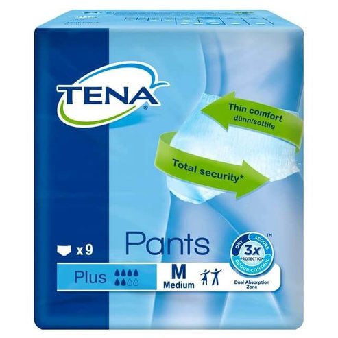 Tena Pants Plus Удобно и надеждно бельо при инконтиненция - средно 9 бр