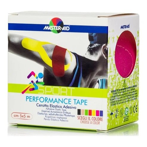 Master Aid Sport Performance Kinesio Adhesive Elastic Tape Розов 5mx5cm 1 бр
