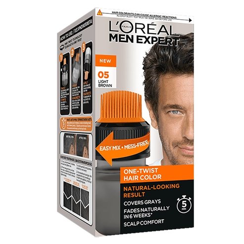 L\'oreal Paris Men Expert One-Twist Hair Colour Natural Looking Result 50ml - 05 Light Brown